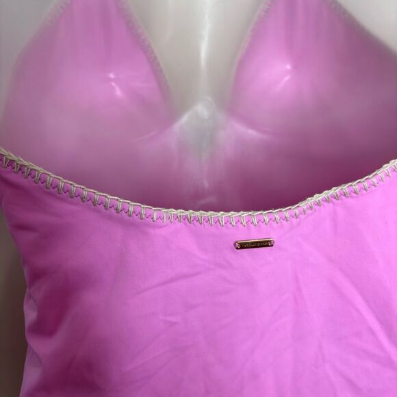 Victoria’s Secret Pink One Piece Swimsuit low v neck size medium - Picture 4 of 6